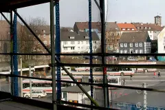 Blick auf den Kornmarkt vom Celestian-Gebäude vor seiner Fertigstellung. 