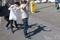 72 Minuten Interaktion - eine Mitmacht-Aktion auf dem Kornmarkt während der 72 Hour Interactions (Juli 2014).